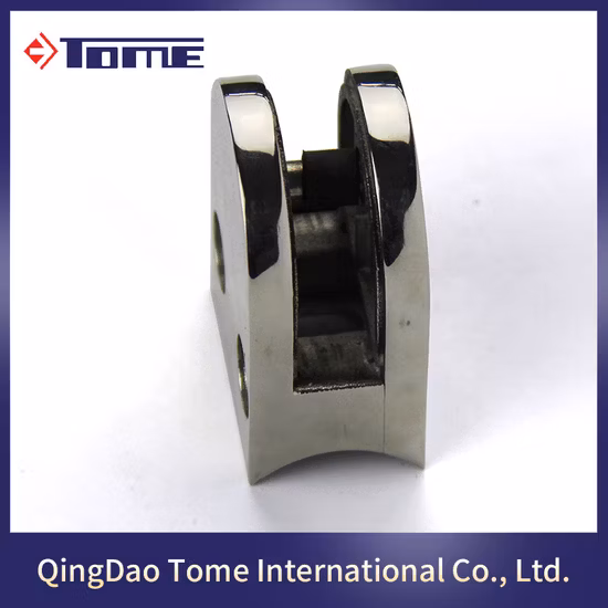 OEM Custom 304/316 Stainless Steel Accessories Support Bar Glass Clamp for Railing/Handrail/Balustrade Staircase