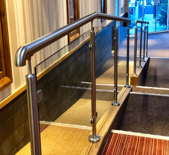 Приморская польза 316L система перил столба забора из нержавеющей стали стеклянная