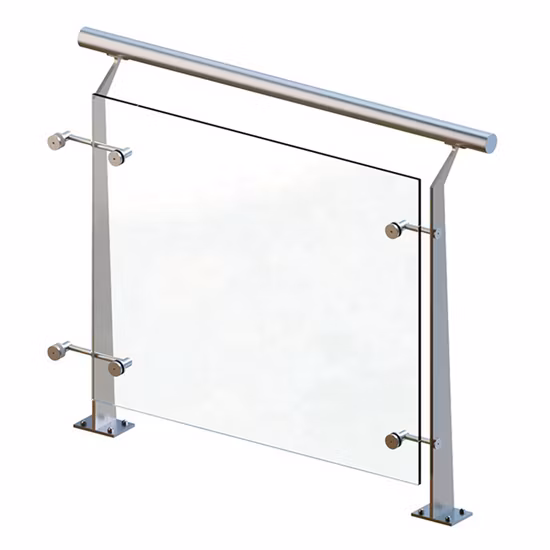 Изготовленные на заказ фитинги для балюстрады, нержавеющая сталь 316, зажим для патрубка, патрубок для стеклянного ограждения бассейна